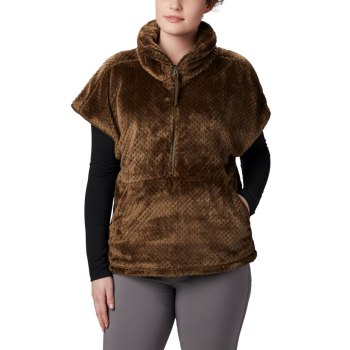 Columbia Ženske Jakne - Fire Side III Sherpa Shrug Maslinasto Zelene | AILD-16905